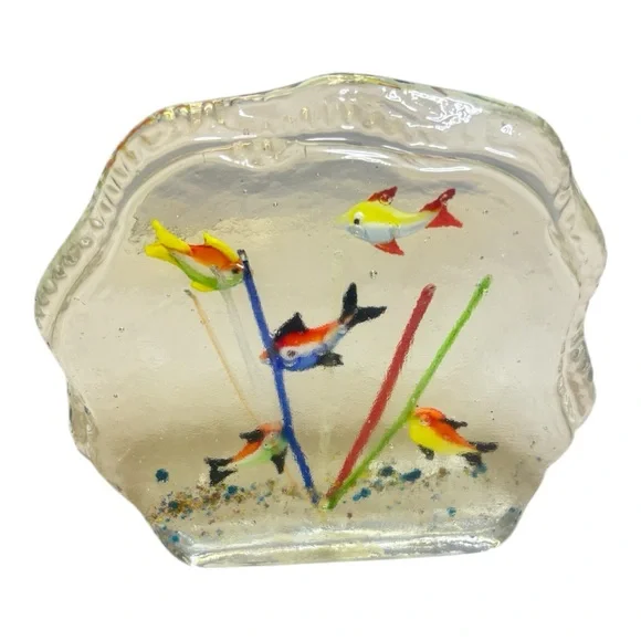Colorful Fish Glass Paperweight - Picture 4 of 7